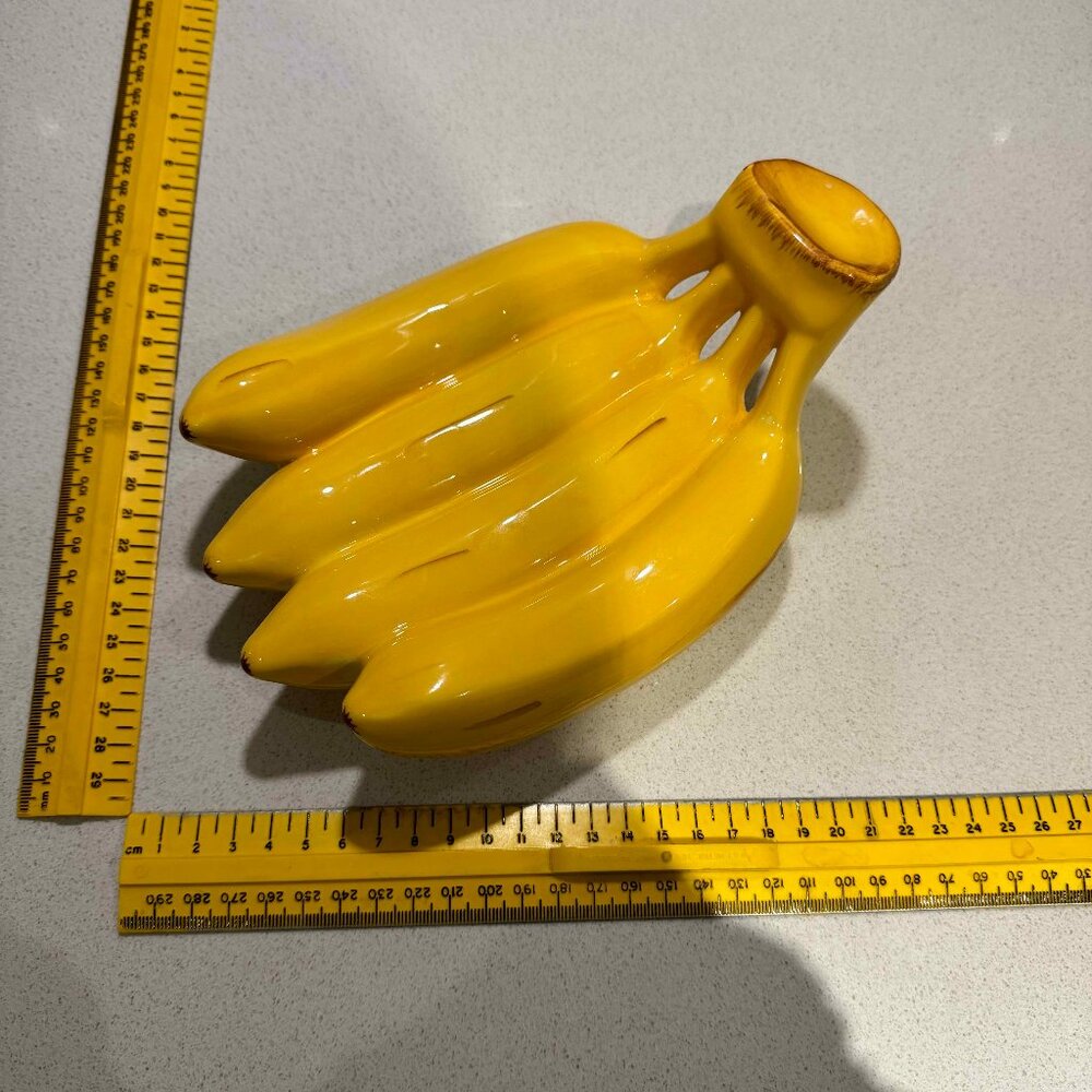 IKEA Kuperad Ceramic Banana Bunch Fruit Pottery RARE Collectible Discont…